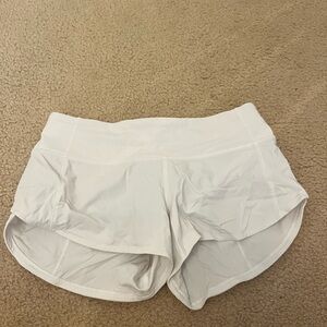 White speed up shorts size 2 2.5 in inseam!